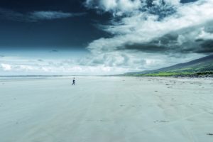 beach, lonely, hiking